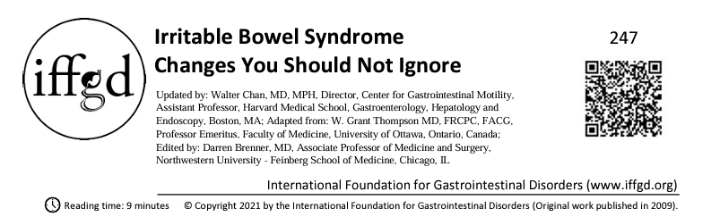 Changes in IBS Symptoms